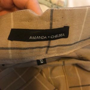 Amanda +Chelsea Plaid Trousers